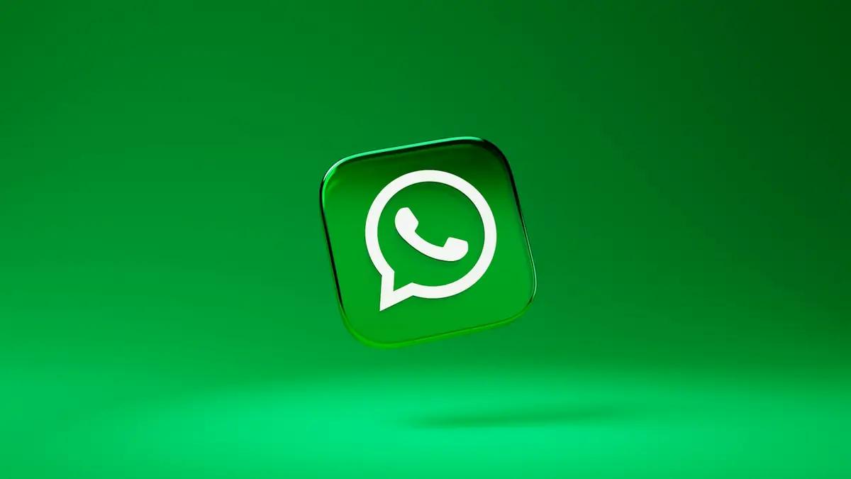 Icono de WhatsApp sobre un fondo verde